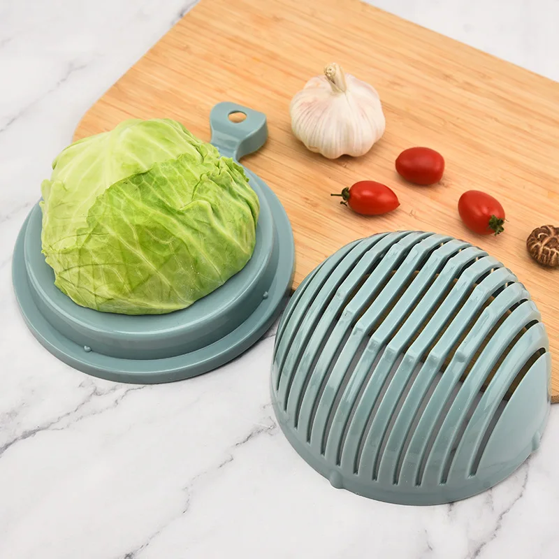 Fruit and vegetable cutting bowl, salad chopper, fruit and vegetable slicer, kitchen gadgets