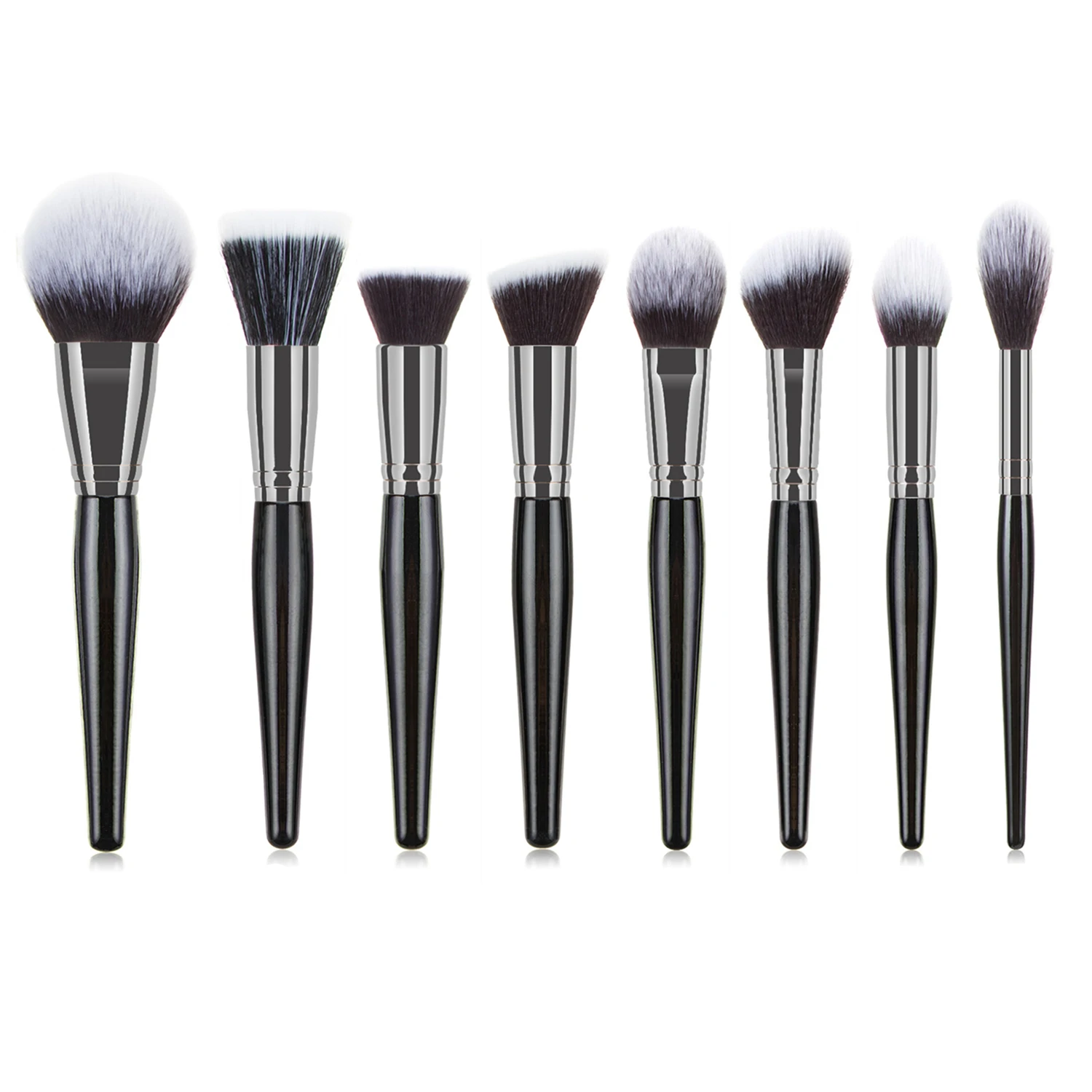 Black Large Makeup Brushes High Quality Face Cosmetic Foundation Powder