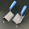 2pcs Corner Trowel Steel Puttying Scraper Plastering Tool With Grip Handle Premium For Scraping Mudding Drywall Hand Tool 2