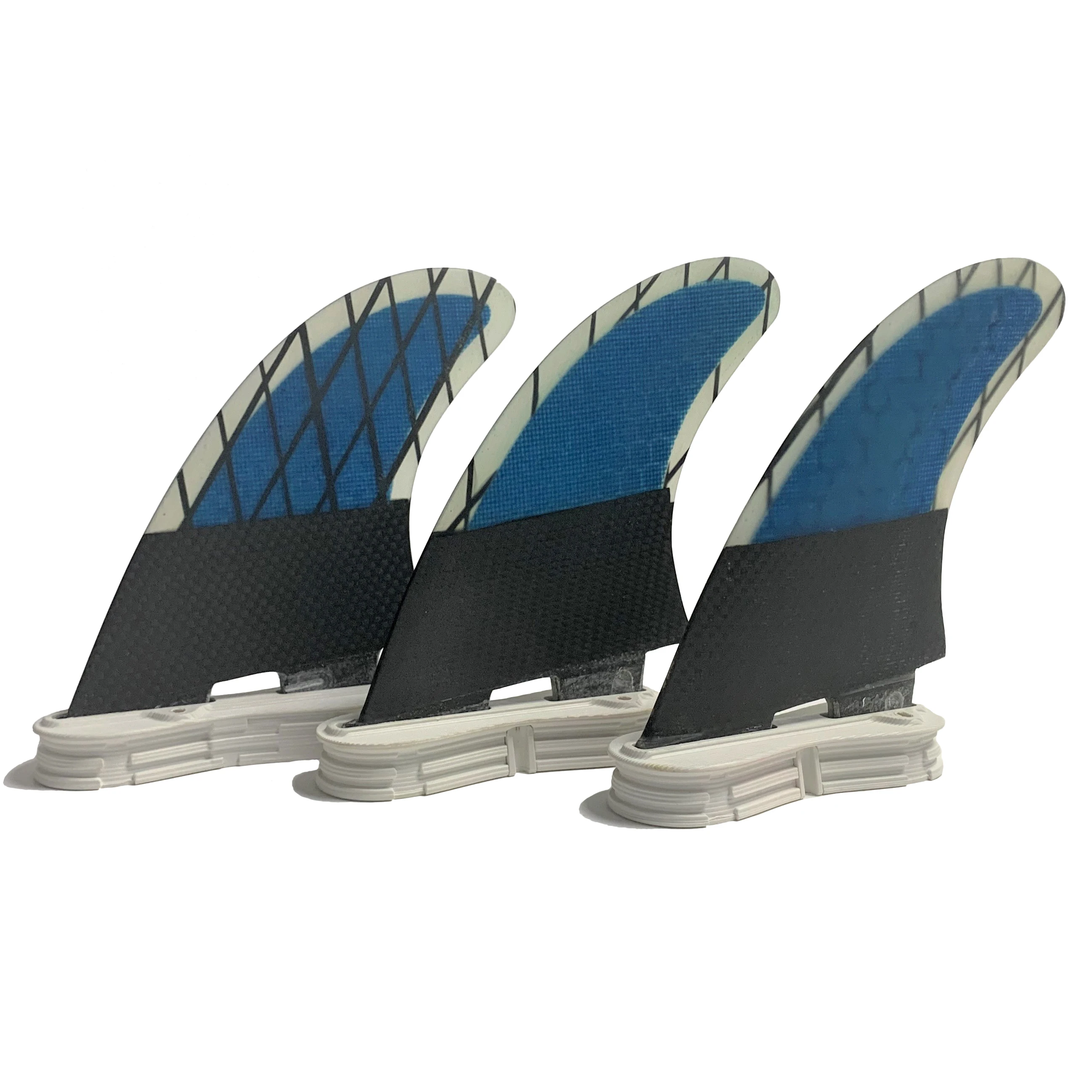 RISECE FCS 2 Blue Carbon Fiber Twin Tab II Base Surfboard Fins Carbon Line Double Tabs 2 Surfboard Fin G3 Twin Tabs ii Fins