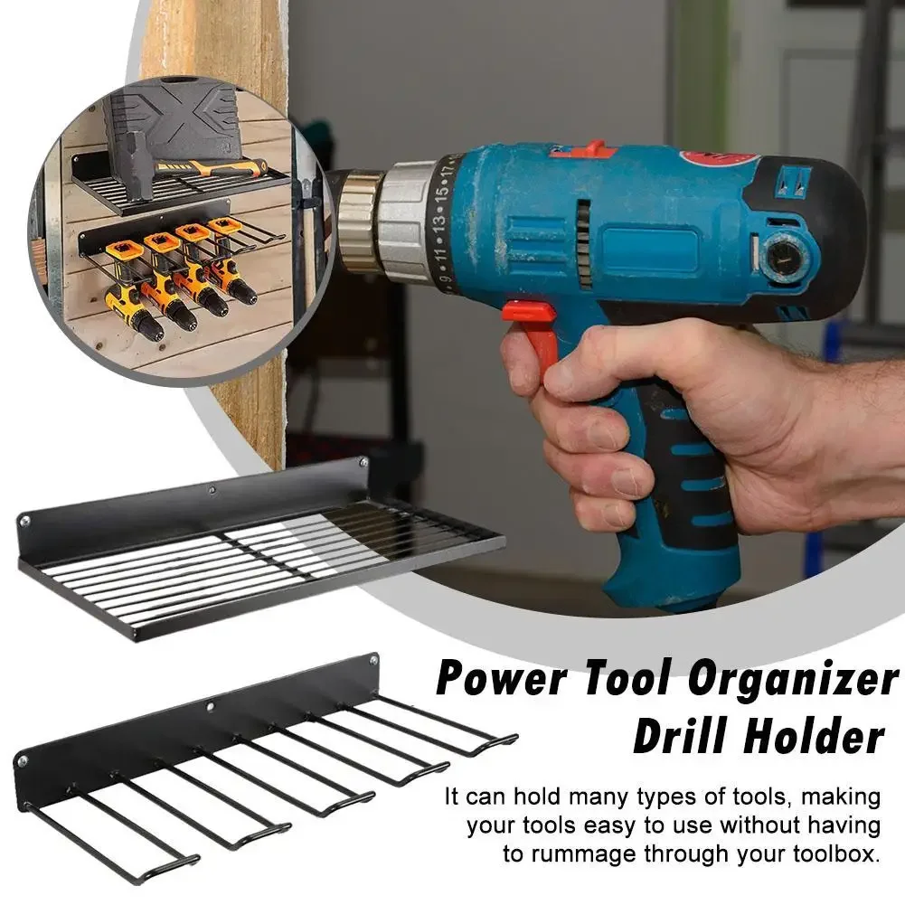 40cm power tool organizer wall mount garage electric variety storage rack screwdriver father tool type drill accommodate
