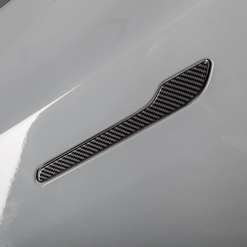 자동차 도어 핸들 랩 커버 장식 스티커 테슬라 모델 3 Y용 긁힘 방지 ABS 보호 스티커 페인트 화이트