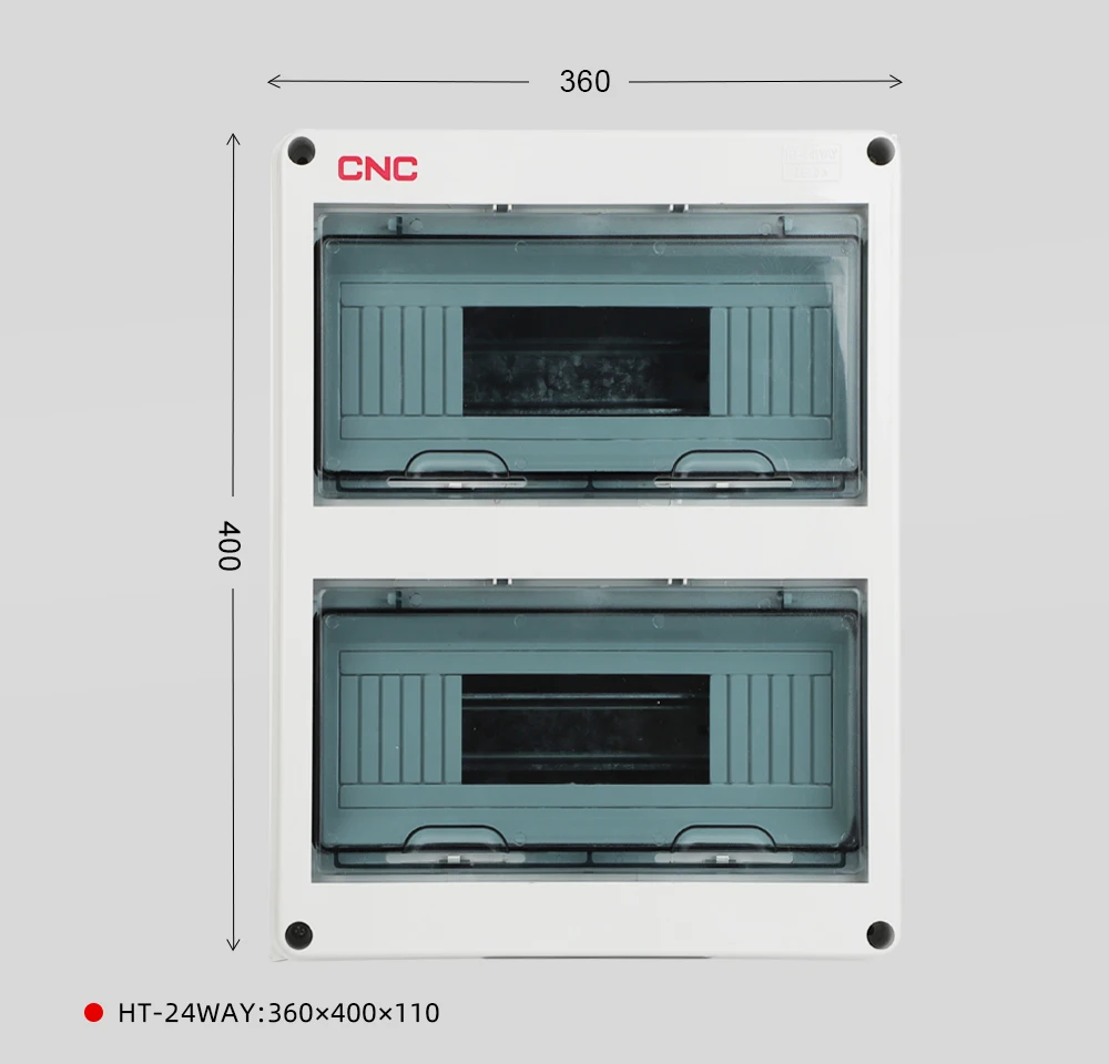 electrical distribution box CNC Junction Wire Box 5/8/12/15/18/24 Ways Outdoor Waterproof Electrical Distribution Box Circuit Breaker MCB Power Plastic