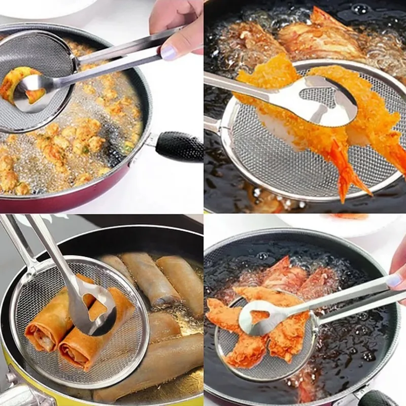 Kitchen Utensil Gadget Accessories No-stick Drain Colanders Shovel Strainers Veggies Water Leaking Kitchen Cooking Tool Supplies
