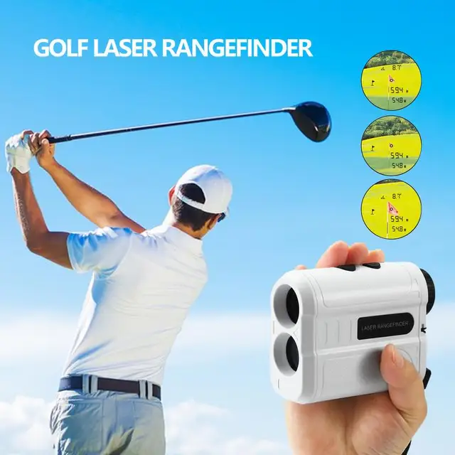 Golf Laser Rangefinder 500M 6x Telescope High-Precision Range Finder With Flag Lock Vibration Yards Slope Pin Distance Meter 1