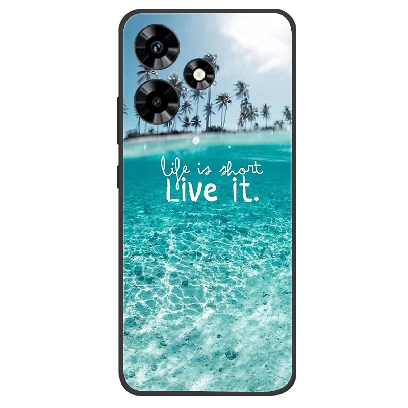 Elegant Black Silicone Butterfly Phone Cover - Soft Protective Bumper Case