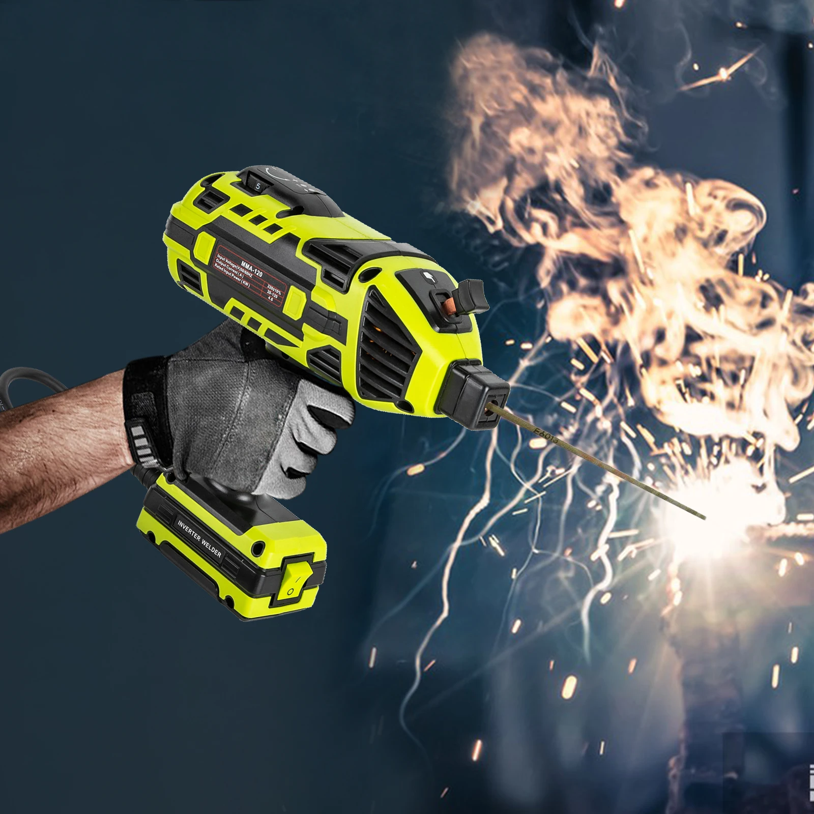 Handheld Welder ARC Welder Gun 6 Variable Current Adjustment IGBT Inverter for 3/32&ldquo;-1/8" Wire Rods Electric Kit portable welder electric welder mini welder