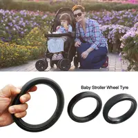 Rubber Baby Stroller Wheel Tyre Stroller Replacement Silent Bearings Stroller Spare Part for Babyzenes Yoyo Yoya YuYu
