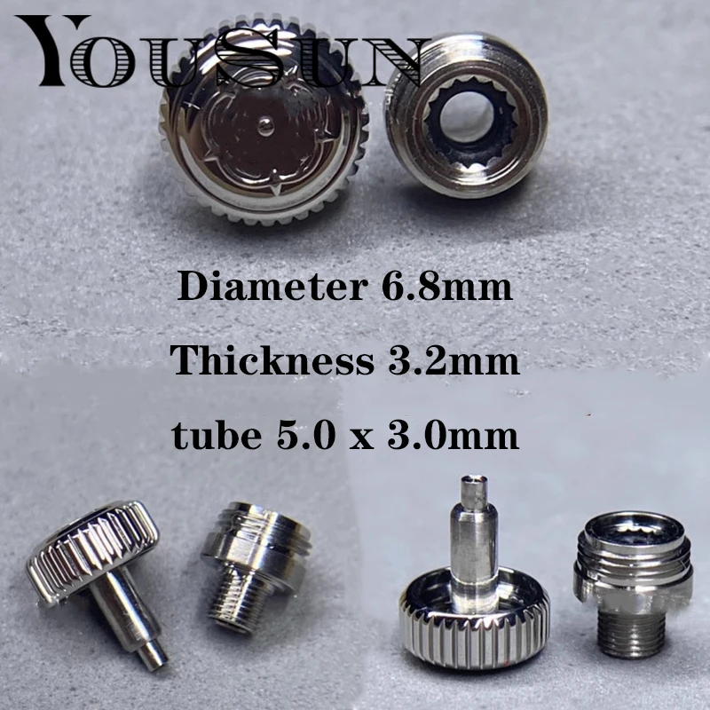 Per Tudor Blackbay Watch Crown Testa Di Bloccaggio A Vite Con Filo Esterno 6.8Mm Con Accessori Per Tubi Da 5.0Mm