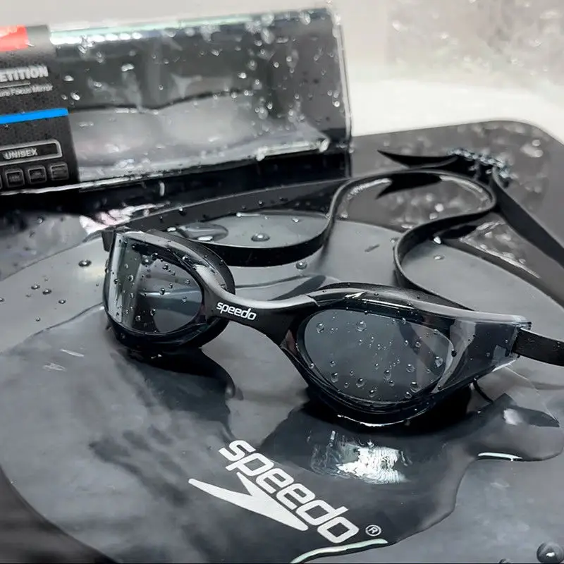 2300 black swimming goggles + black silicone swimming cap