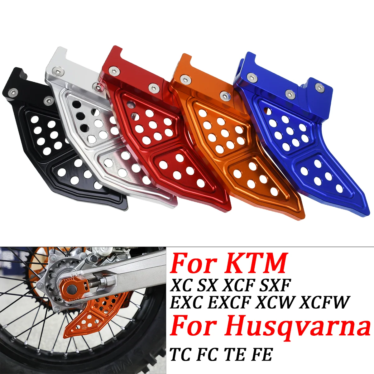 CNC-Hinterradbremsscheibenschutz-Schutzabdeckung für KTM Husqvarna 125 250 300 350 450 500 525 530 XCF SX SXF EXCF EXC XCW TC TE FC FE