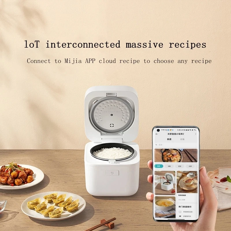 Xiaomi Mijia Smart Rice Cooker Mini 2 Electric Cooking Pot 1.5L For Kitchen Devices Home Appliances rice cooker electric cooker electric cooking pot
