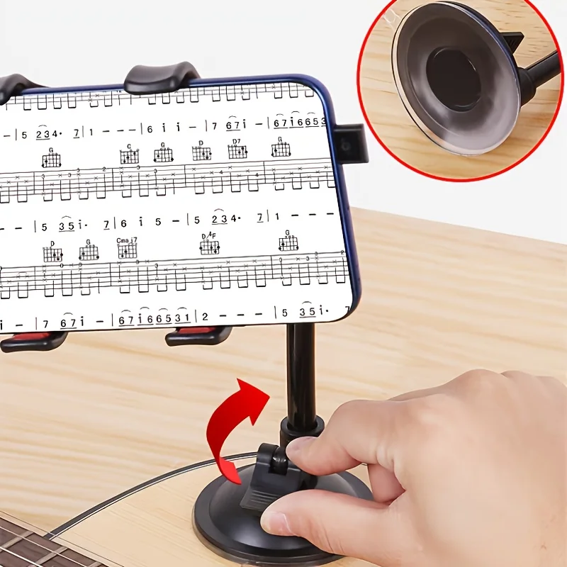 Universal Music Phone Stand with Strong Suction and Flexible Design