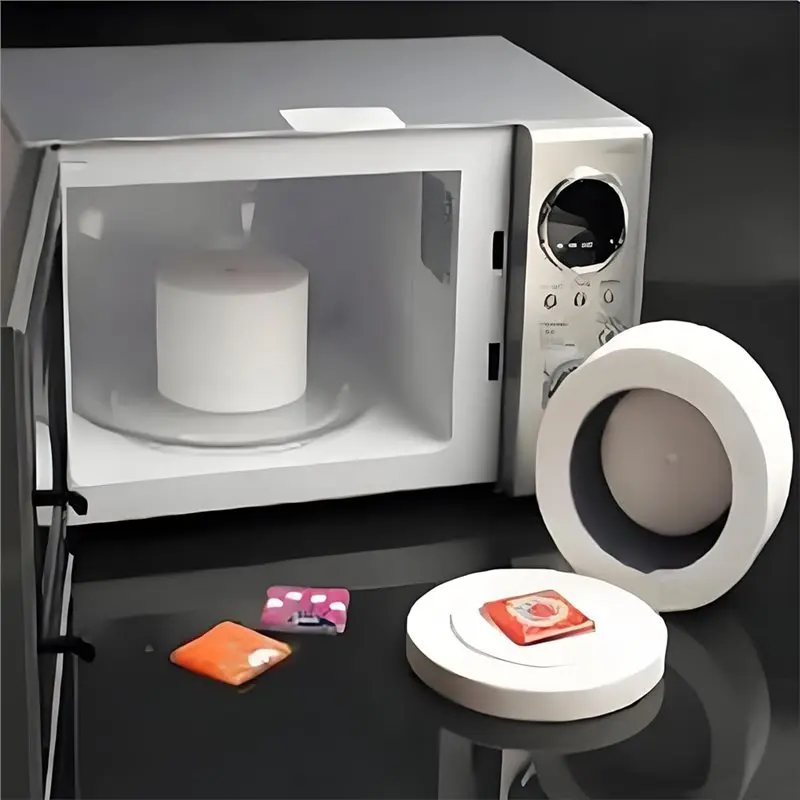 A93Z Large Microwave Kiln With 20Pcs Kiln Paper,Fusing Glass Jewelry DIY Tools For Melting Jewelry Making Fuseworks Beginners