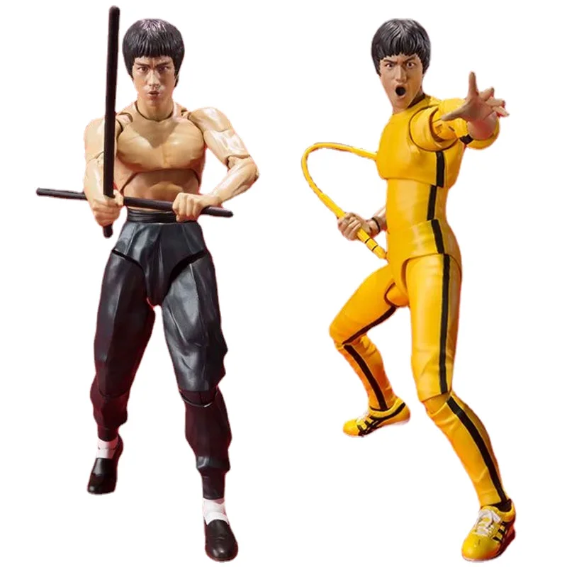

In Stock Original Bandai S.H.Figuarts SHF Bruce Lee 14CM Anime Figure Model Collectible Action Toys Gifts