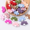10Pcs New Silicone Beads Colored Petal Style Spacer Beads For Jewelry Making Diy Handmade Pen Teether Toy Bracelet Accessories 5
