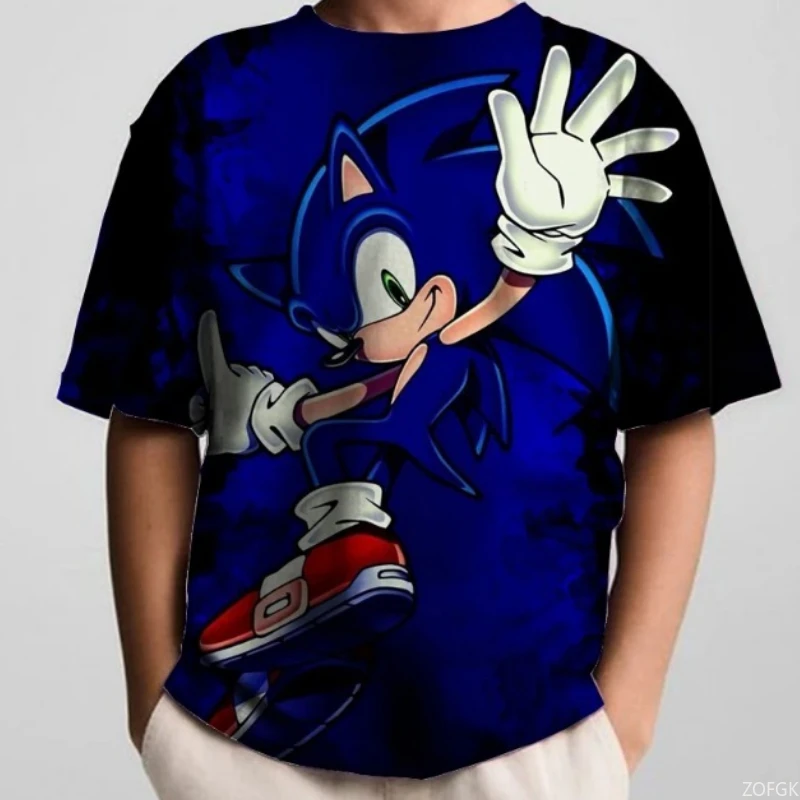 여름 소년 애니메이션 반팔 슈퍼 영웅 프린트 티셔츠 아동복 티셔츠