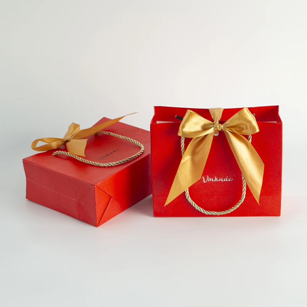 100 Stück Schmuck-Geschenktüten für Brautjungfern, Hochzeitsgeschenke, Junggesellinnenabschied, Papphandtaschen mit Band, DIY Personalisierte Beutel – Detail 11