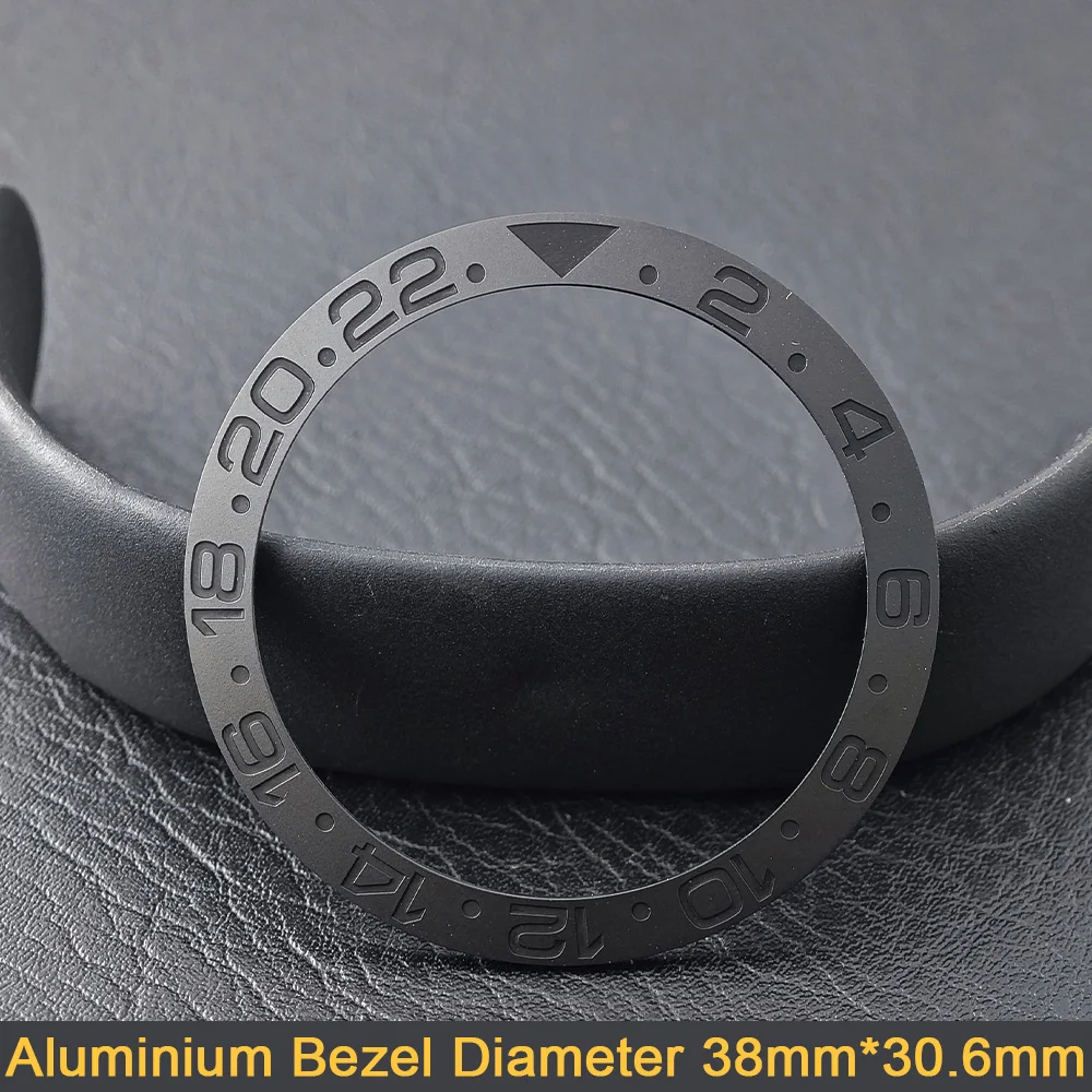 Men's Watch Replacement Bezel Insert with Tilted Ceramic and Carbon Fiber Texture