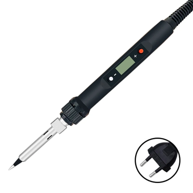 

Electric Soldering Iron 80w Adjustable Temperature LCD Welding Heater Soldering Iron Head Welding Repair Tools D0LD