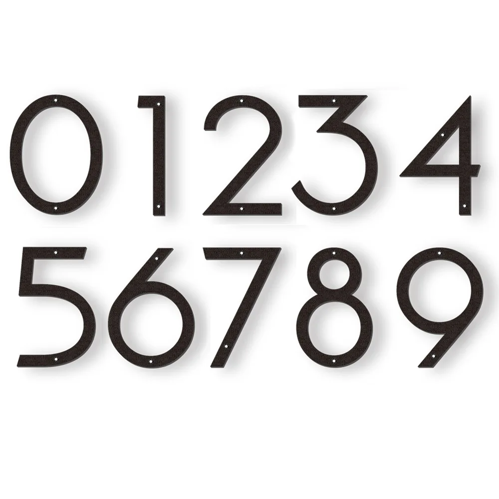 20cm/8inch Floating House Number Black Relief Numbers Address Sign #0-9 Letters Big Modern Door Plates Home Outdoor Numeros house number signs,house numbers,number plate,door signs