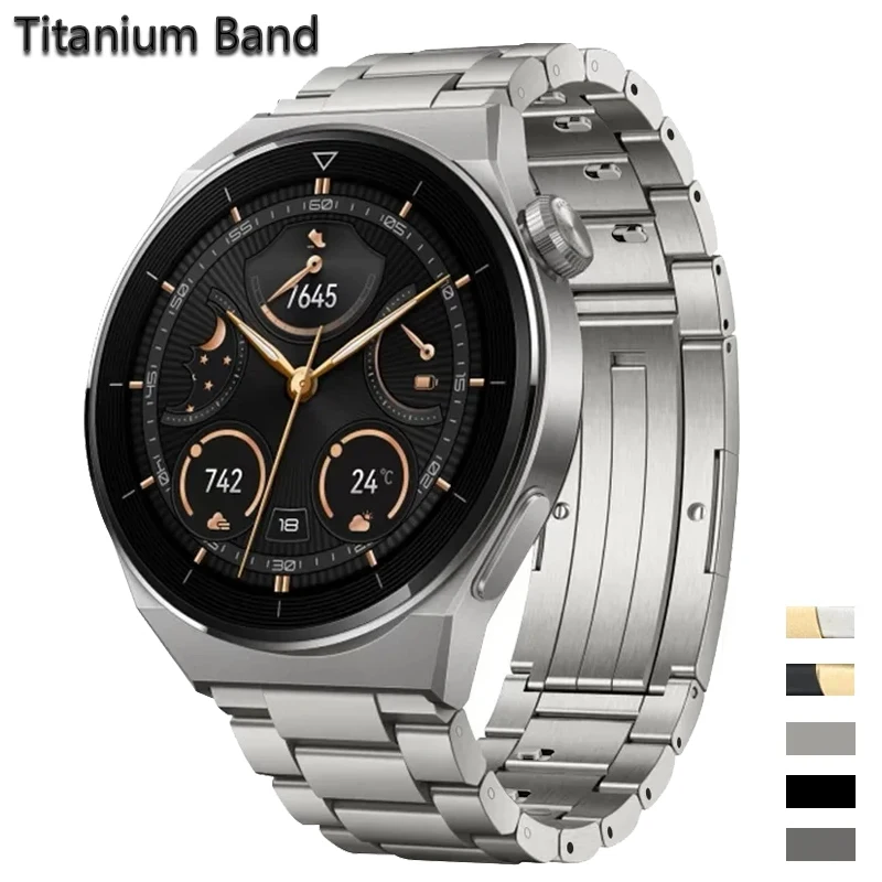 

22mm Titanium Metal Strap For HUAWEI Watch 4 Pro Band Correas for HUAWEI GT4 3 46mm/GT3/GT 2 46mm/GT2 Pro Bracelet Watchband