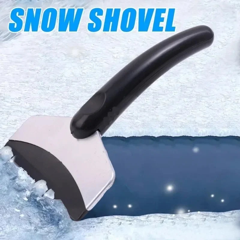 Window Snow Scraper Car Snow Shovels Windshield Stainless Steel Ice Scraper Hosuhold Kitchen Cleaner Squeegee Knife Car Snow Cleaning Tools