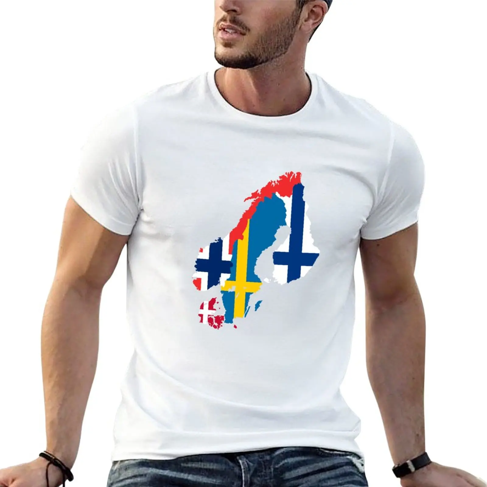 

New Nordic Nations T-Shirt sublime t shirt Blouse Men's clothing