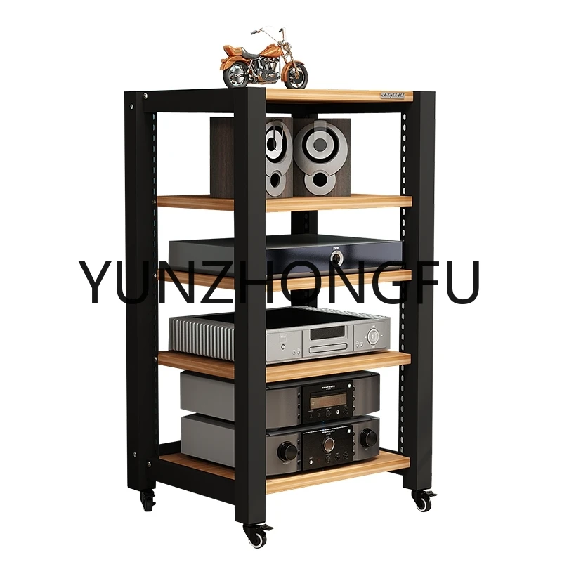 

Cabinet living room home theater lifting audio power amplifier stand Adjustable power amplifier rack audio and video equipment