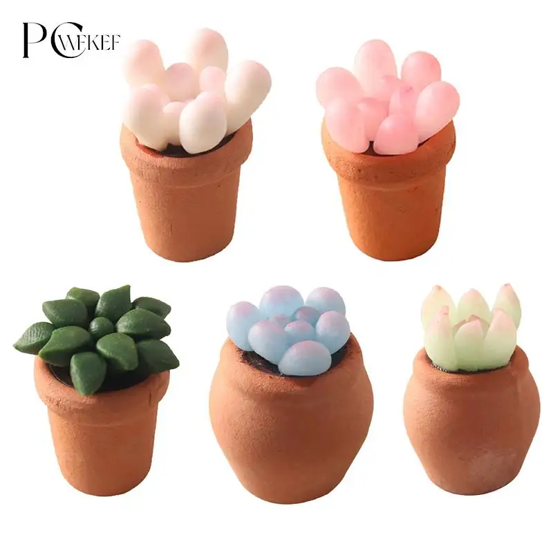 

1:12 Миниатюрный Кукольный домик, горшок для суккулентов, модель для домашнего сада, декоративная игрушка, аксессуары для кукольного домика