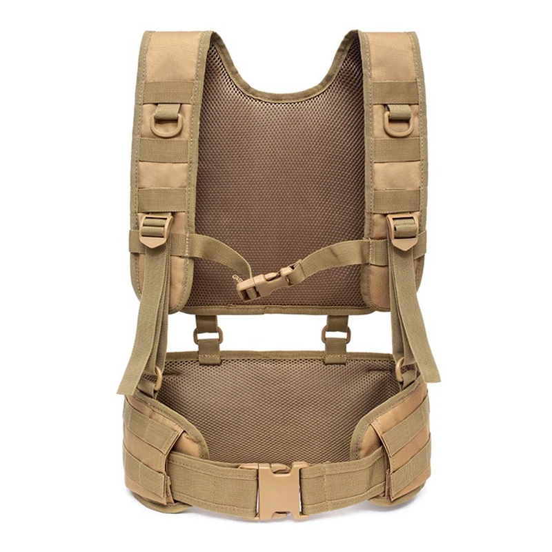 전술 조끼 Molle Chest Rig Airsoft 허리 벨트 분리형 의무 벨트 육군 페인트 볼 장비 야외 사냥 조끼