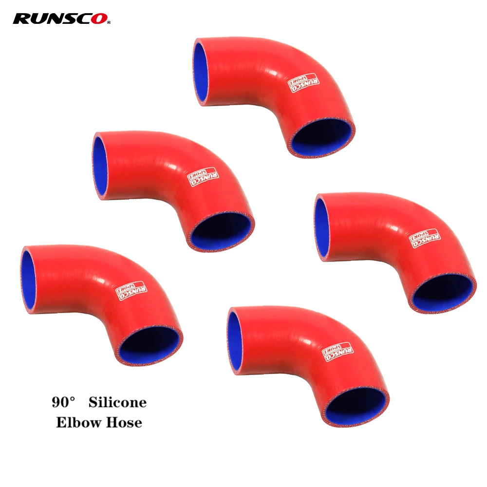 90 Degrees Silicone Hose Elbow Rubber Joiner Bend Tube Hose