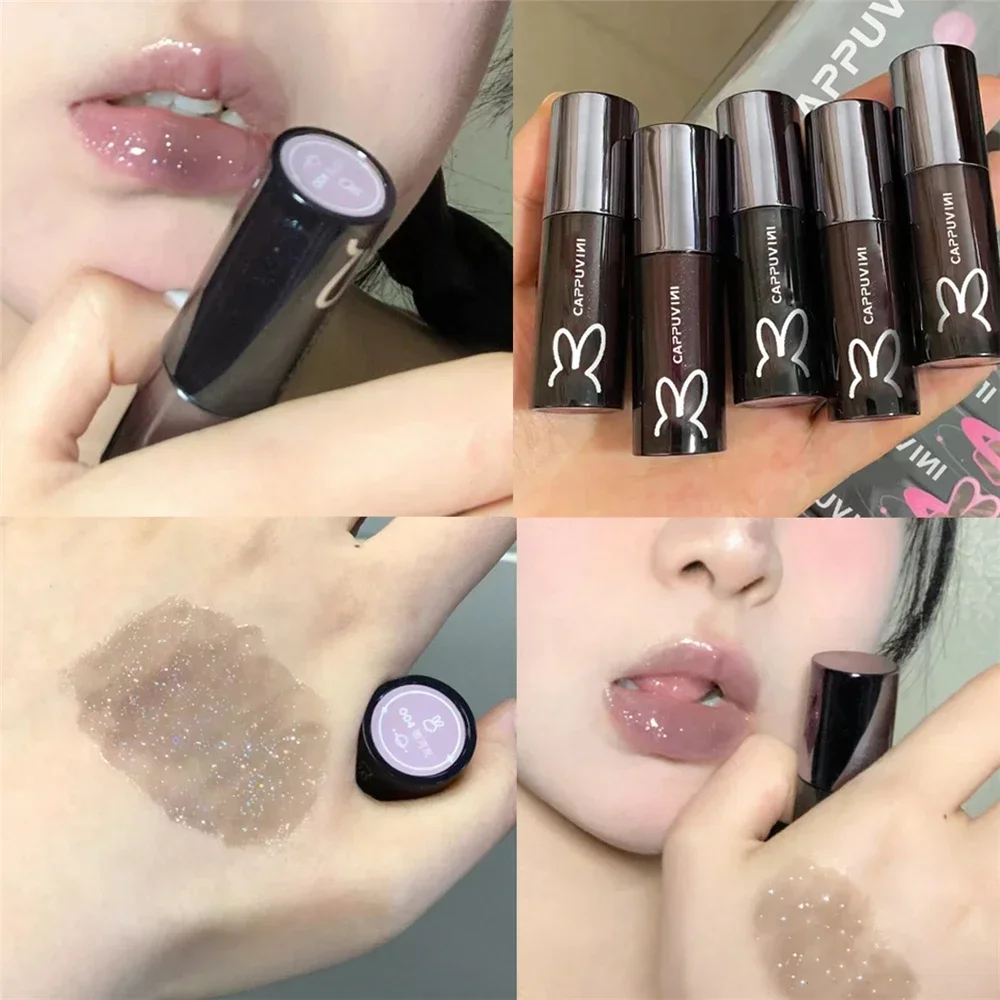 Galaxy Gray Mirror Water Lip Gloss Lip Glaze Shimmer Glass LipOil Liquid Lipstick Waterproof Moisturizing Matte Lips Balm Makeup lip balm lip gloss lip makeup lip glaze lip oil