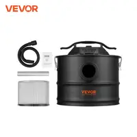 VEVOR Ash Vacuum Cleaner 4 Gallon with 1200W Powerful Suction Ash Vac Collector with 47.2 in Flexible Hose for Fireplaces Grills 1