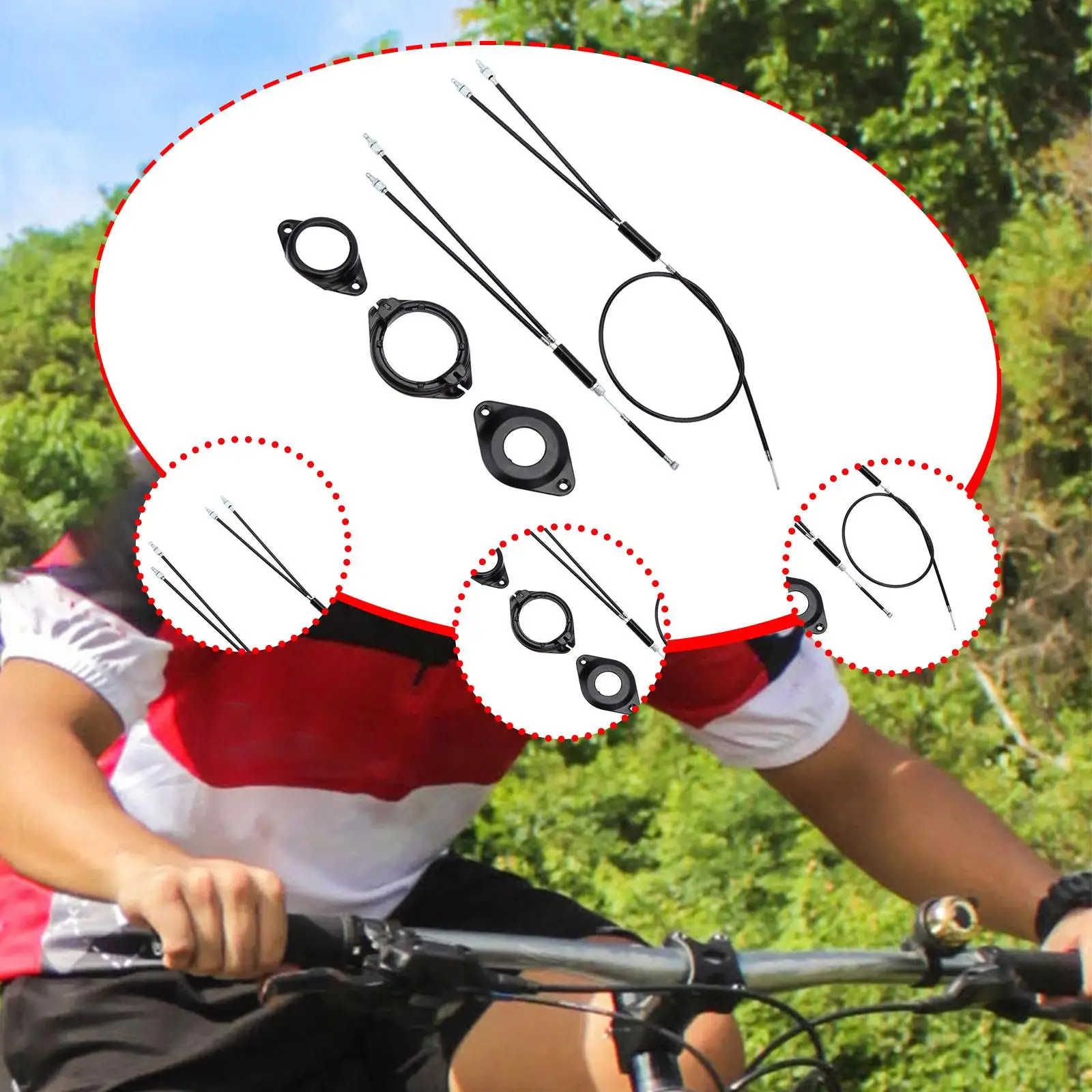 자전거 브레이크 케이블 키트 범용 스틸 수리 케이블 세트 사이클링 매니아를 위한 산악 도로 자전거 액세서리