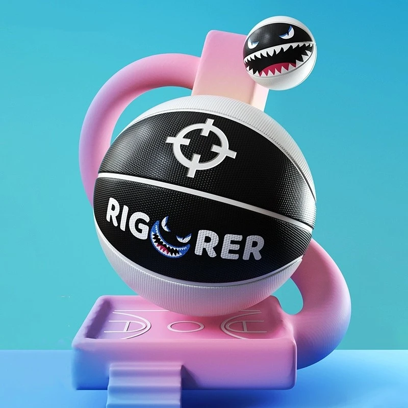 

RIGORER Children's Monster PU Basketball Indoor and Outdoor Training non-slip Wear Resistant Basketball Ball Size 5