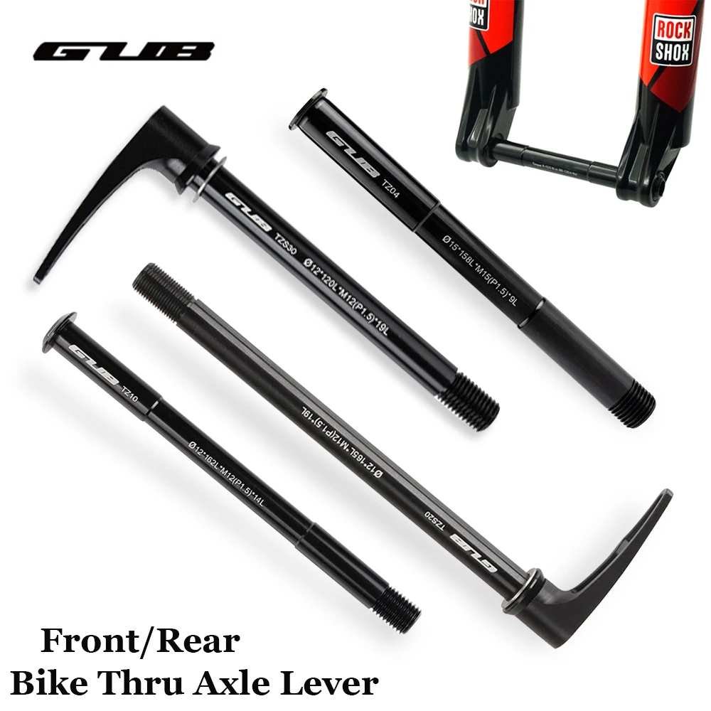 

GUB MTB Road Bike Thru Axle Front Fork Shaft Skewers Rear Hub Thru Axle Lever 12x142 12x148 12x100 15x100 15x110 Bike Parts