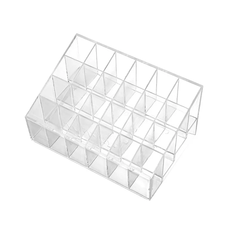 Makeup Organizer Storage Box 1pc Clear Lipstick Stand Case Lipstick Display Holder Cosmetic Jewelry