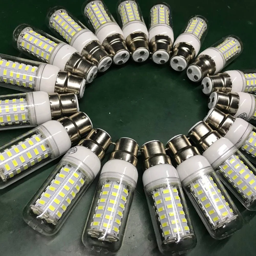 220V 110V led 램프 E27 E14 5W 12W 15W 18W 20W 25W 30W SMD 5730 옥수수 전구 220V 110V 샹들리에 LED 촛불 스포트라이트