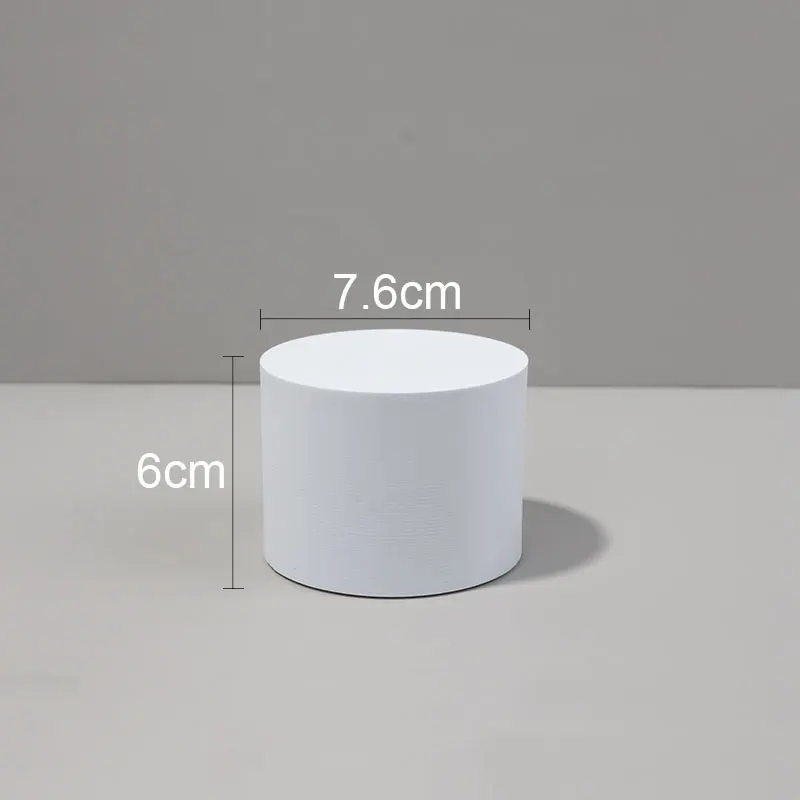 White 7.6x6 CM