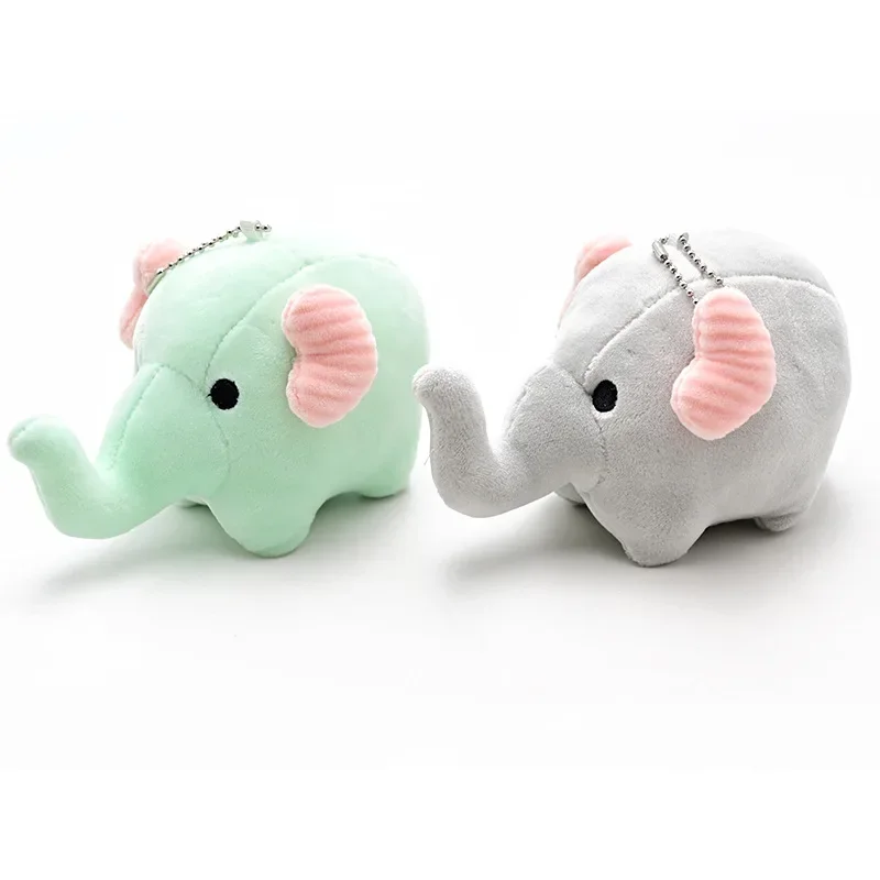 

Kawaii New Mini Elephant Plush Lifelike Doll Fashion Fruit Candy Pendant Decorative Soft Keychain Christmas Birthday Couple Gift