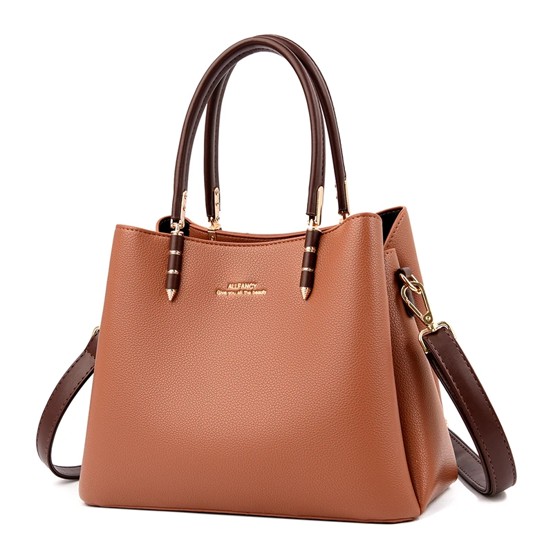 

Fashion Women 2022 Luxury Designer Large Shopper Bag Casual Tote Bags Zipper Women Messenger Purses Quality PU Leather Handbag