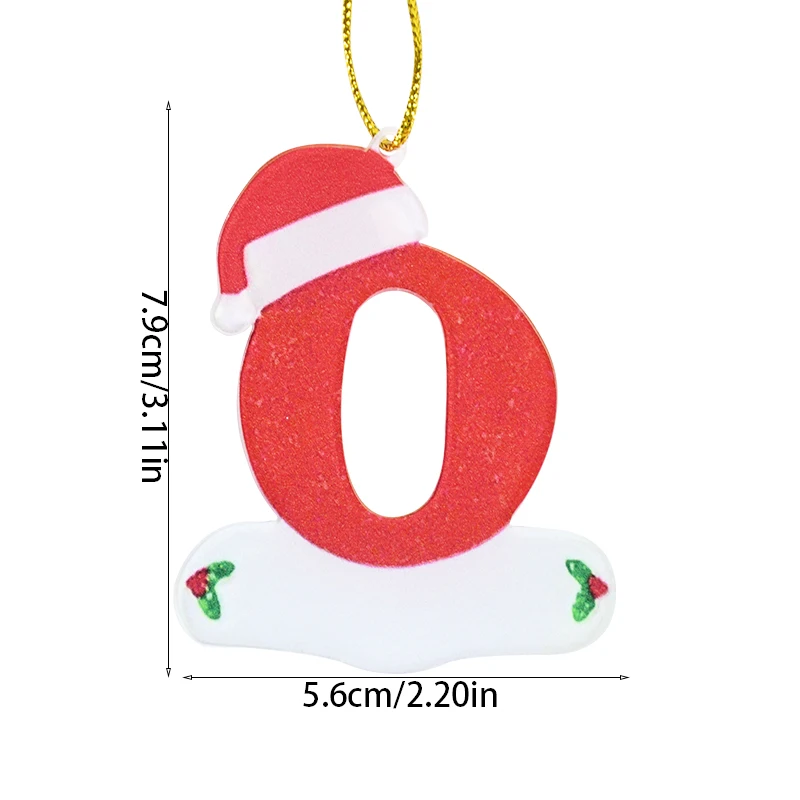 thumbnail image 1 of Christmas Tree Decor Letter Pendant A-Z 26 Letters Home Holiday Wooden Pendant Christmas Ornaments Navidad Natal New Year 2025, 1 of 5