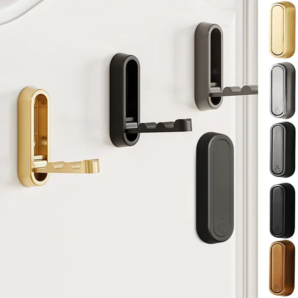 

Zinc Alloy Folding Wall Hook Multifunctional Heavy Duty Rustproof Hidden Robe Hook Wall Hanging Clothes Hooks Bathroom