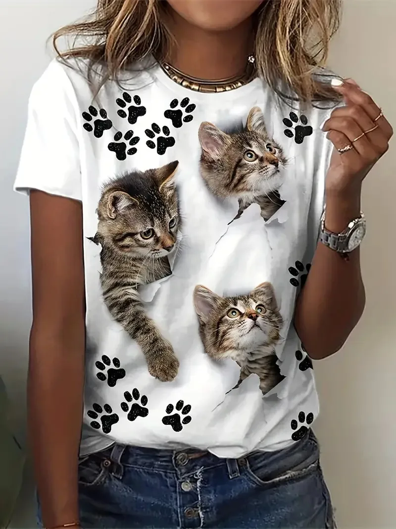 トップス CAT PRINTED TEE(BLACK, 38) Graphic tee - Black-ditm - Cw - tops - CAT Footwear