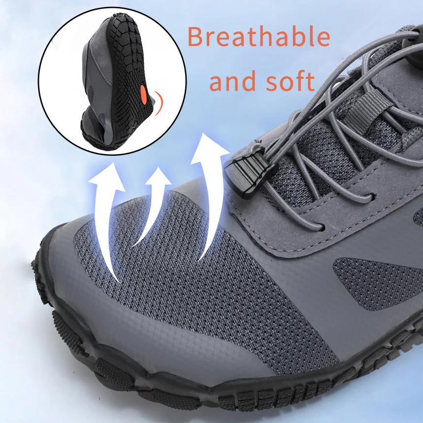 Barefoot Trail Shoes for Men Outdoor Running Hiking Aquatic Sneaker Zero Drop Casual Minimalist barefoot shoes