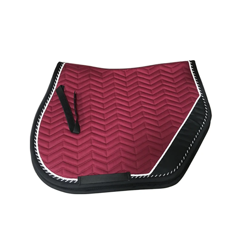 Horse Saddle Pads Full Cotton Cloth Lining Jumping Saddle Pad Blue Saddle Cushion Decorate Cord верховая езда 2