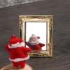 1:12 Scale Mini Frames Doll House Plastic Vintage Miniature Mirror Dollhouse Furniture Miniatures Ornament Doll Accessories 4