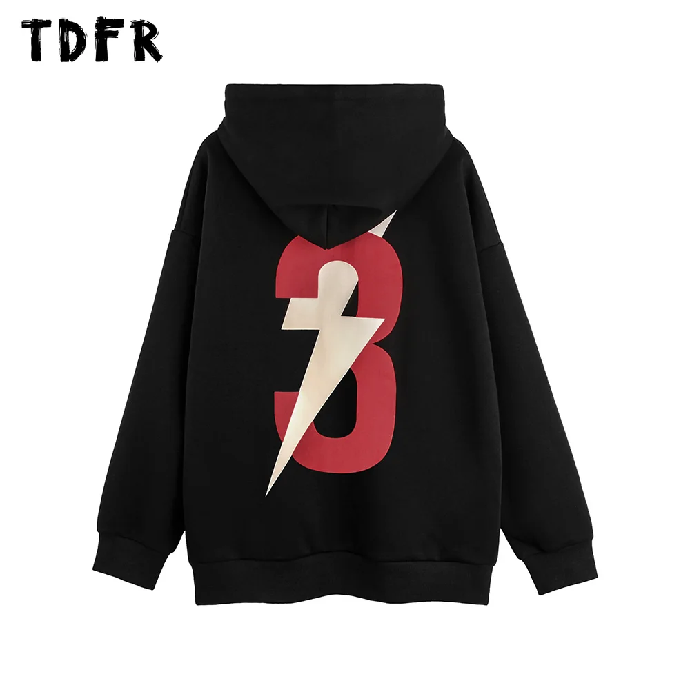 

Double-sided Printed Hooded Sweatshirts Mens Autumn Casual Loose Pocket Long Sleeve Sweatshirts Men Top