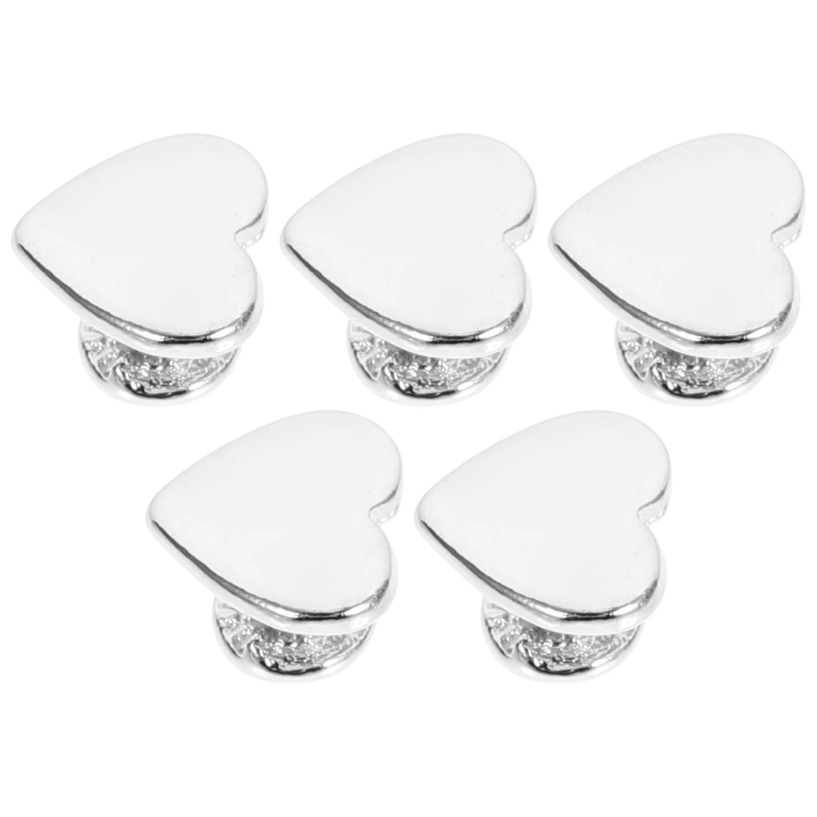 

5pcs Delicate Watch Band Heart Studs Decorative Heart Studs for Watch Band